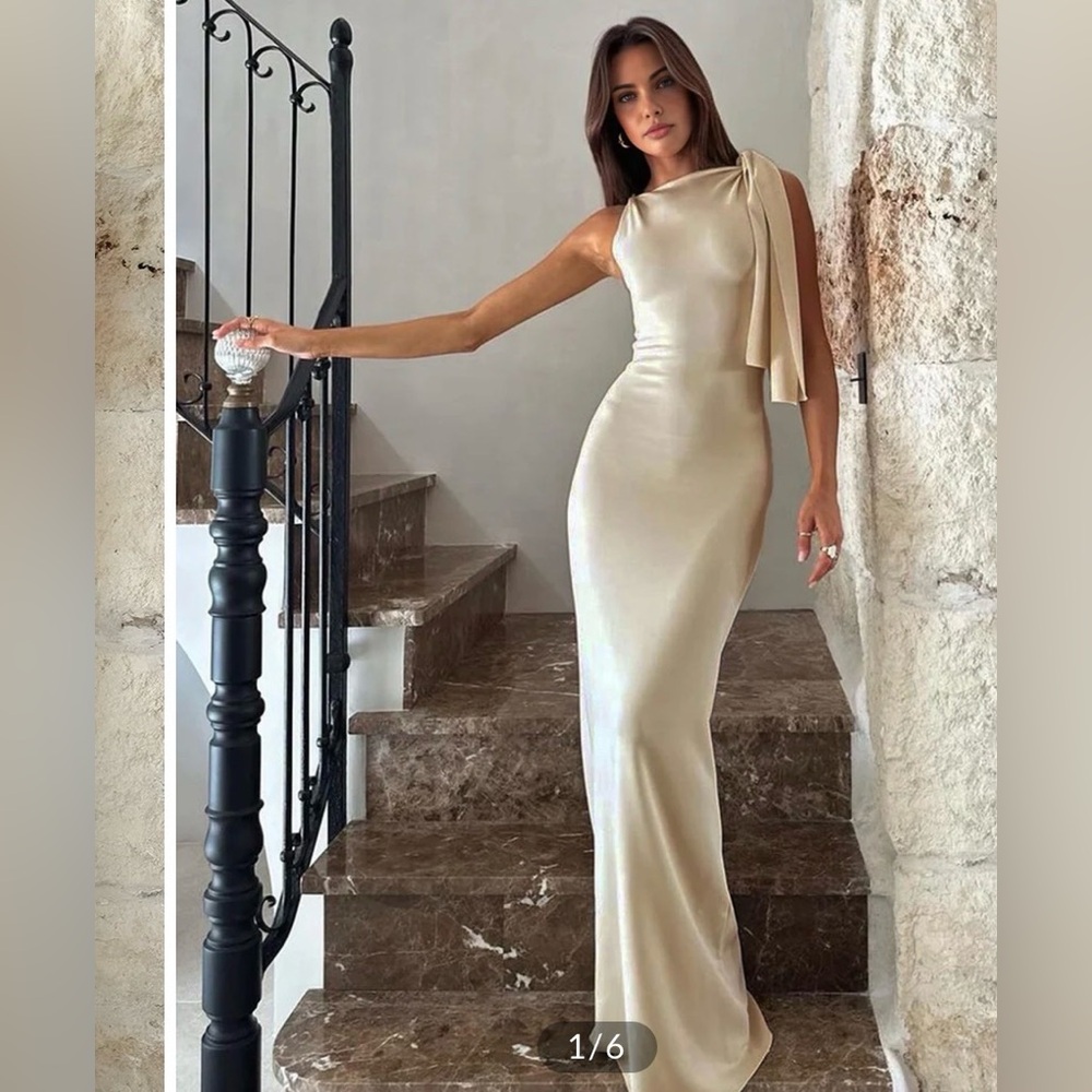 Maxi Champaign Dress